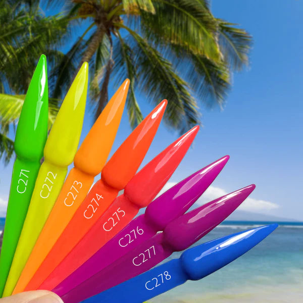 CANNI® Neon Rainbow Series Nail Gel Polish Varnish Soak Off UV LED - 8ML