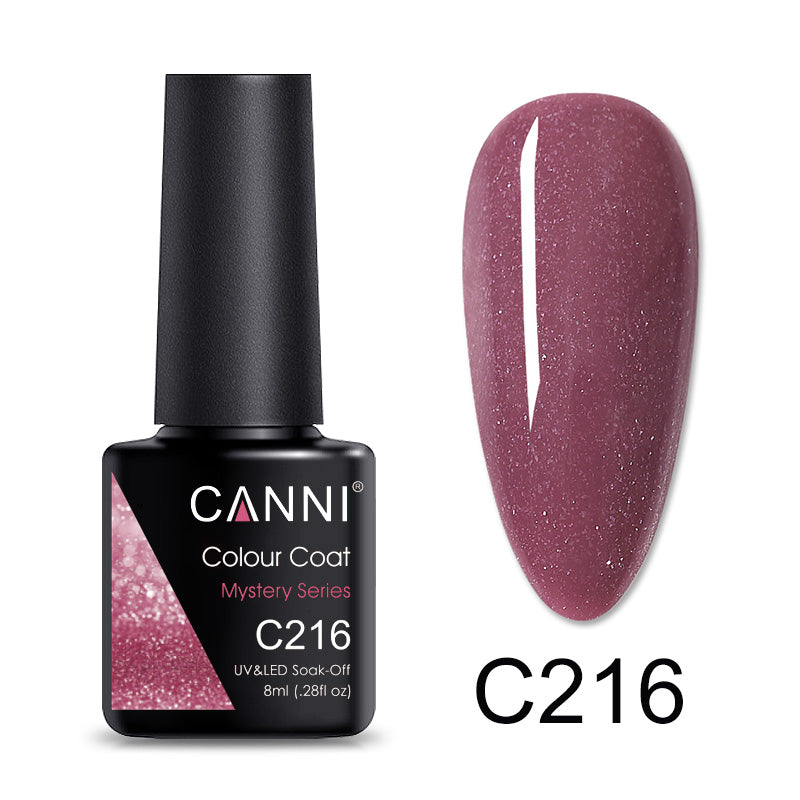 CANNI® Nude Glitter Mystery Series Nail Gel Polish Varnish Soak Off UV LED - 8ML