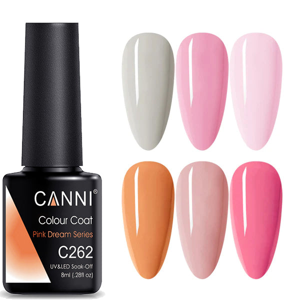 CANNI® Pink Dream Series Nail Gel Polish Varnish Soak Off UV LED - 8ML
