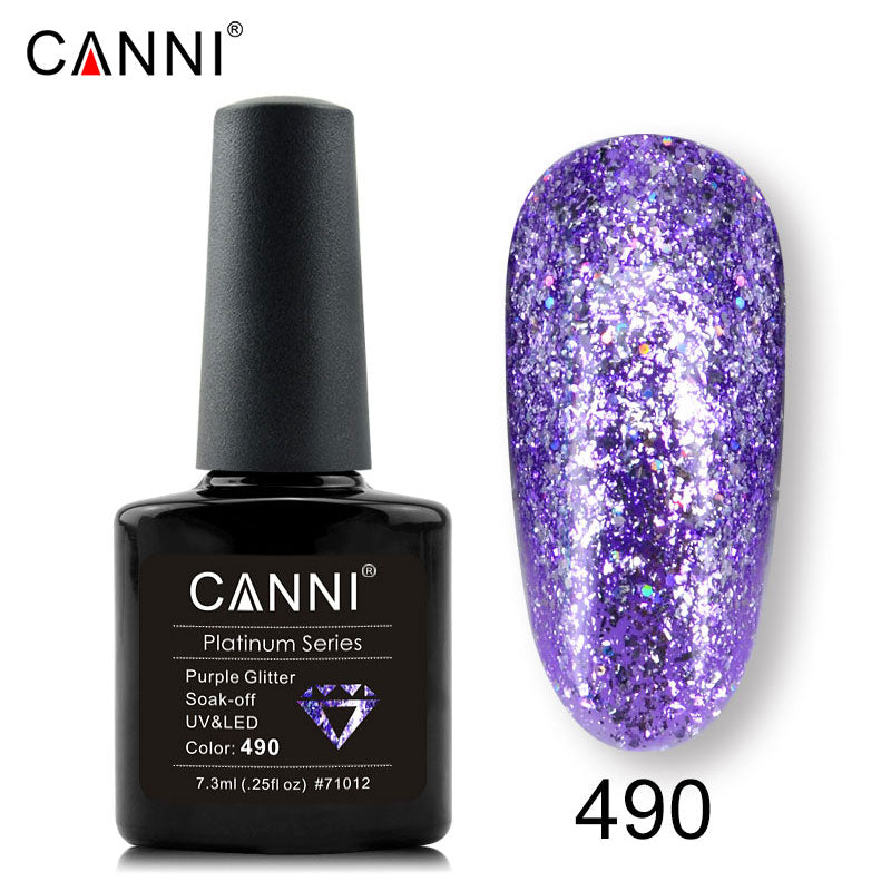 CANNI Platinum Gel Polish UV LED Nail Art Starry Glitter Diamond Effect