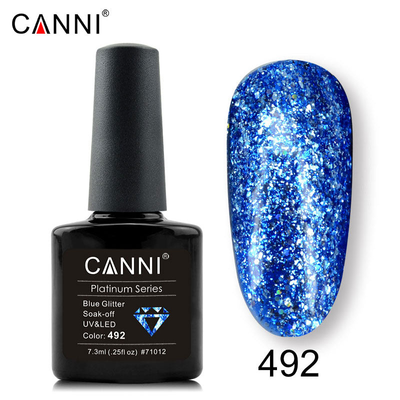 CANNI Platinum Gel Polish UV LED Nail Art Starry Glitter Diamond Effect