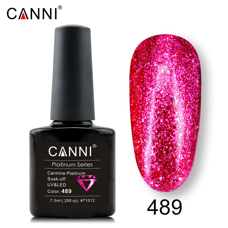 CANNI Platinum Gel Polish UV LED Nail Art Starry Glitter Diamond Effect