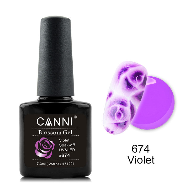 CANNI Rose / Flowers Soak Off LED Blossom Gel Polish Magic Blooming Gel 7.3ml