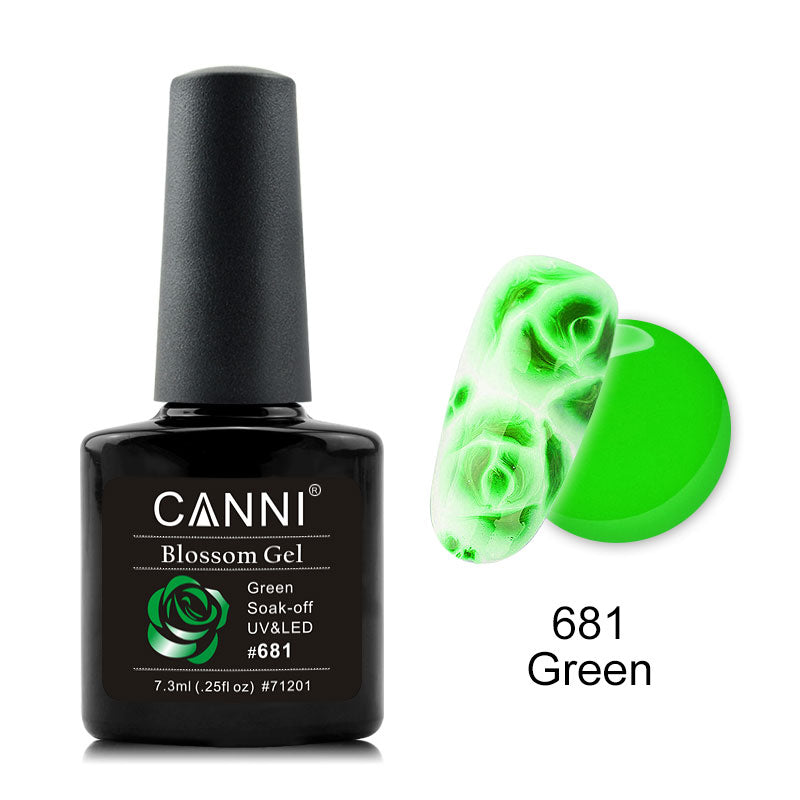 CANNI Rose / Flowers Soak Off LED Blossom Gel Polish Magic Blooming Gel 7.3ml