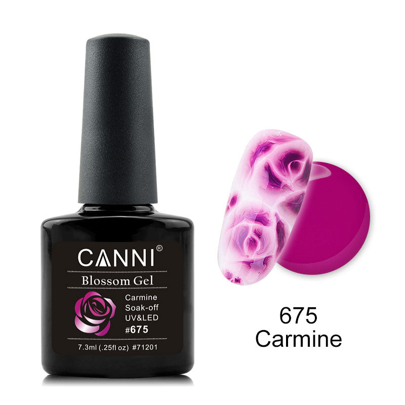 CANNI Rose / Flowers Soak Off LED Blossom Gel Polish Magic Blooming Gel 7.3ml