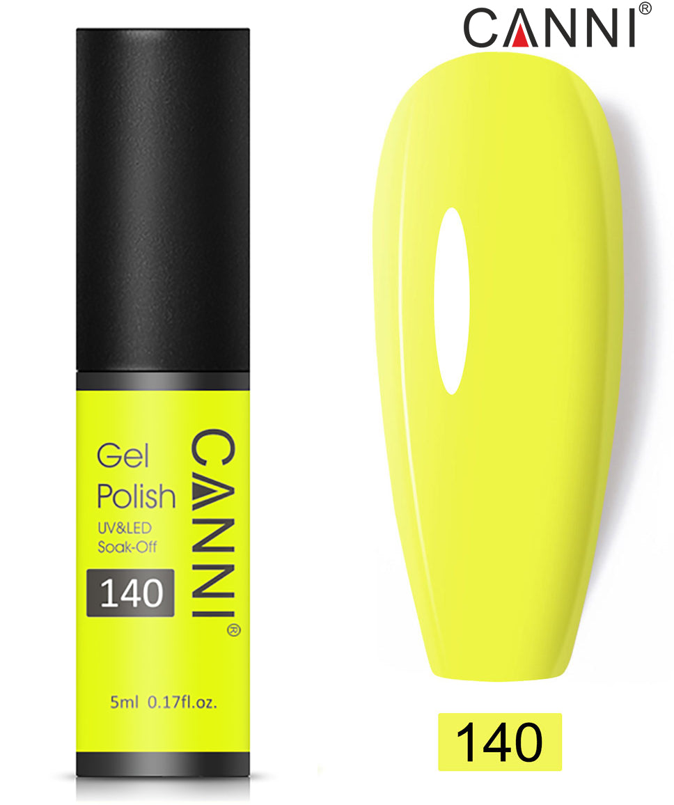 CANNI Soak Off UV Nail Gel Polish Classic 5ml - Shade 101 to 200