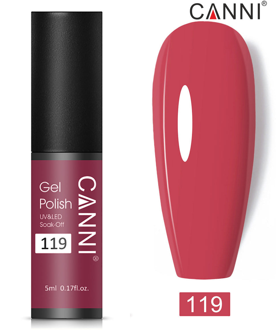 CANNI Soak Off UV Nail Gel Polish Classic 5ml - Shade 101 to 200