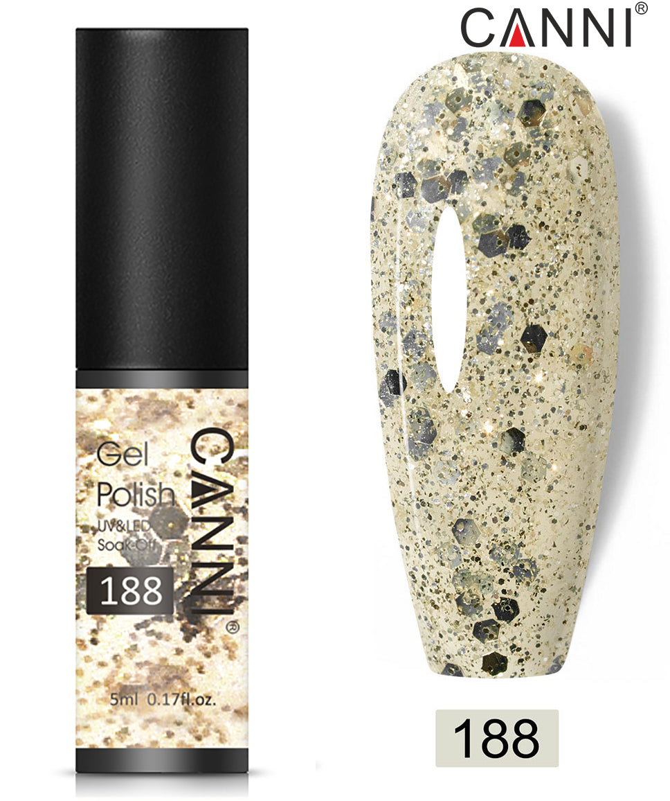 CANNI Soak Off UV Nail Gel Polish Classic 5ml - Shade 101 to 200