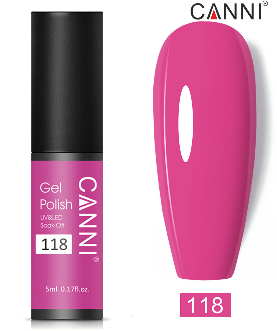 CANNI Soak Off UV Nail Gel Polish Classic 5ml - Shade 101 to 200