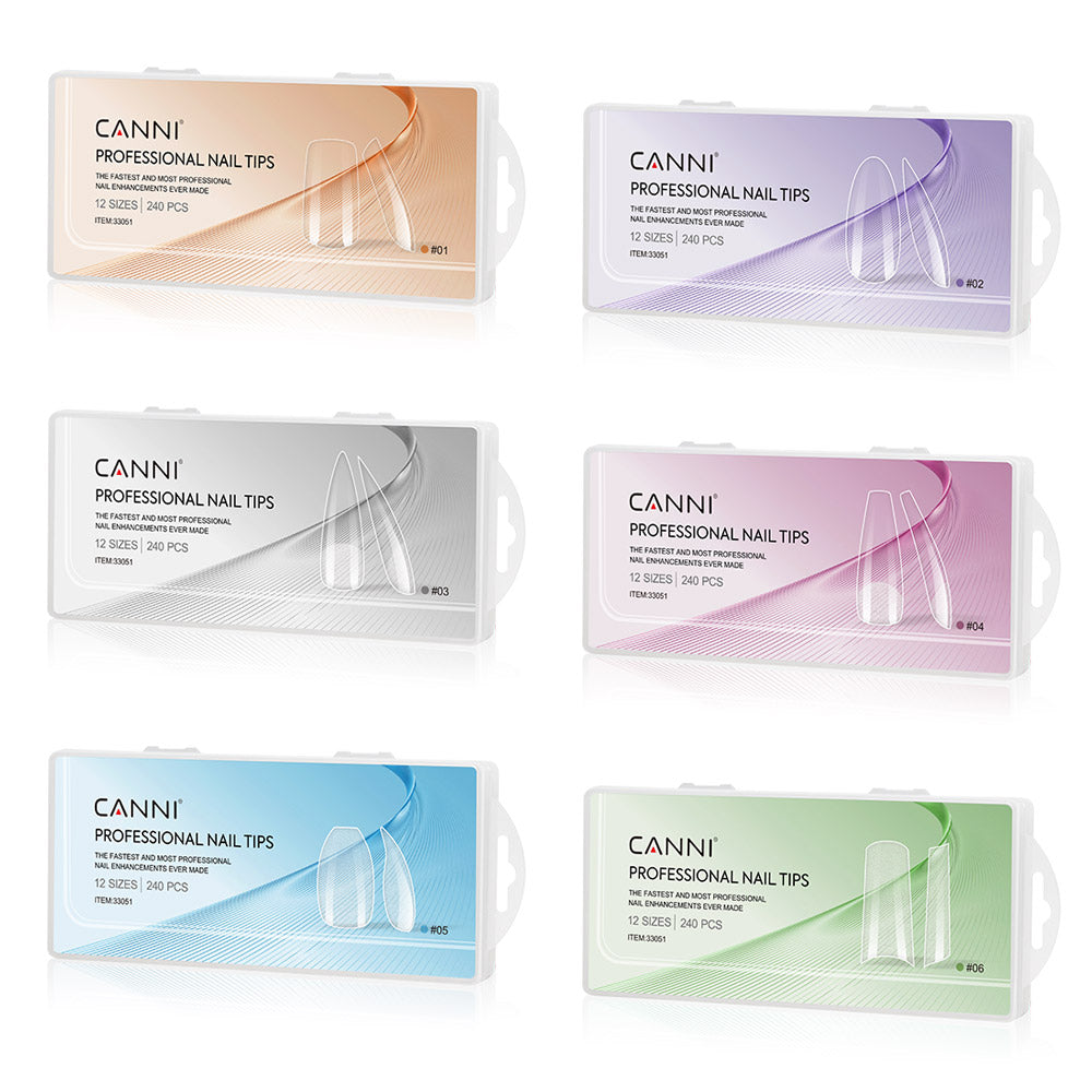 CANNI Clear Square - Soft Gel False Nail Tips