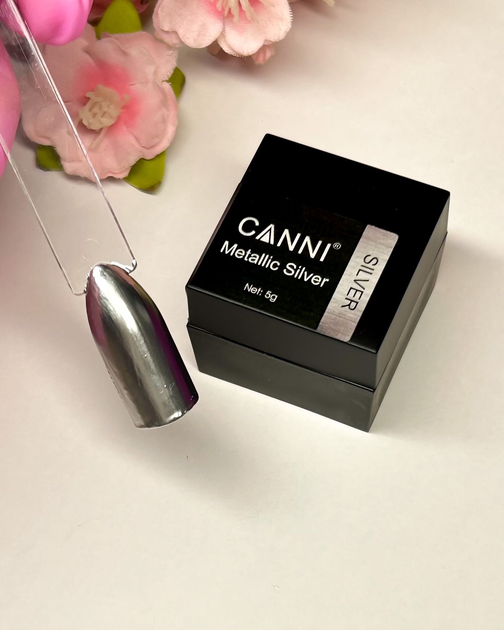 CANNI® Sparkling Metallic Mirror Gel Nail Polish Gold / Silver