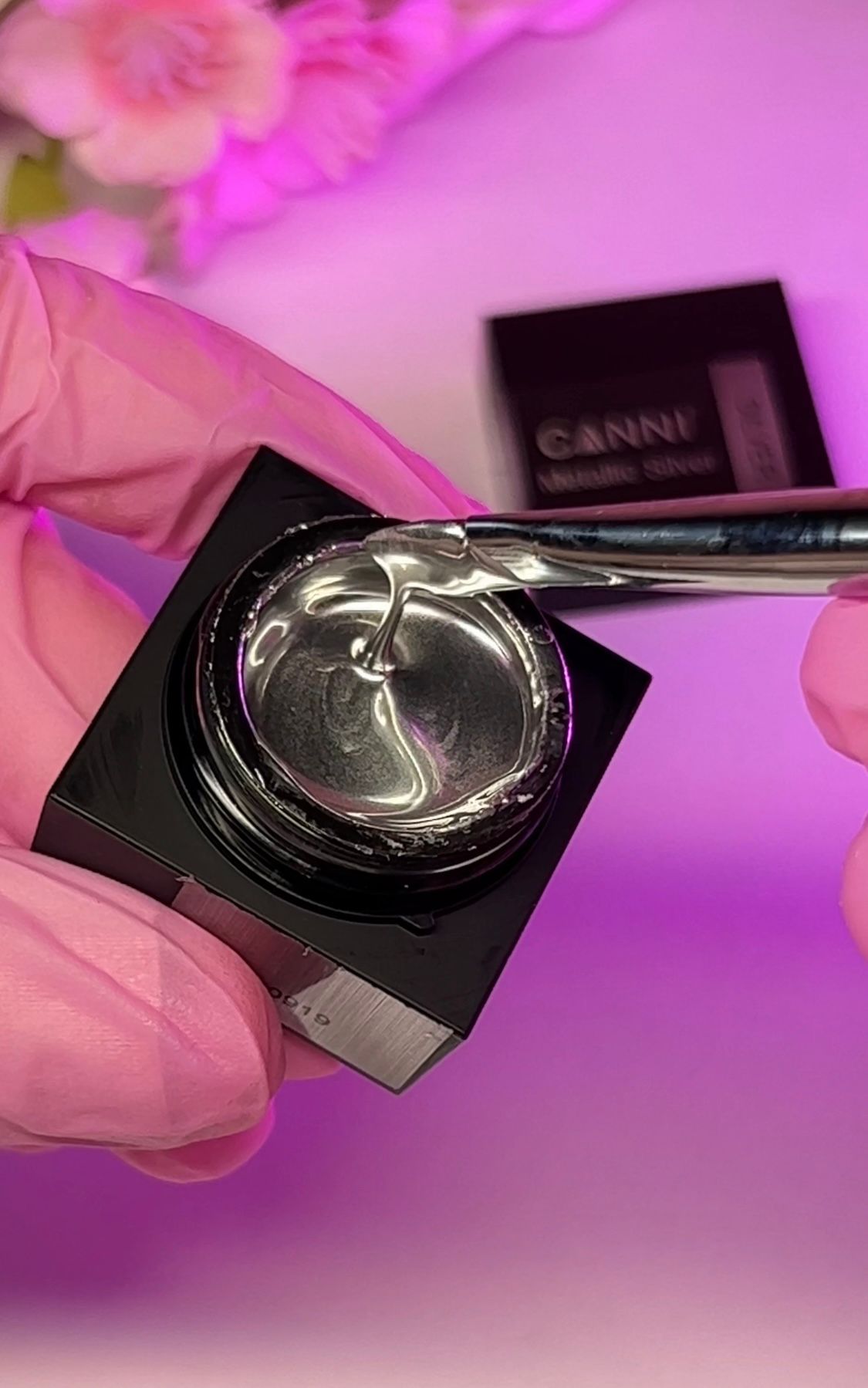 CANNI® Sparkling Metallic Mirror Gel Nail Polish Gold / Silver