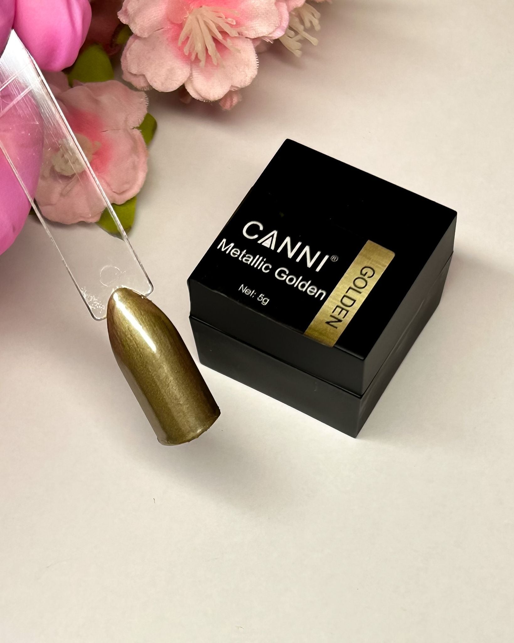 CANNI® Sparkling Metallic Mirror Gel Nail Polish Gold / Silver