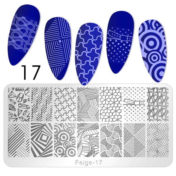 CANNI Stamping Gel Templates, Stamper and Scraper