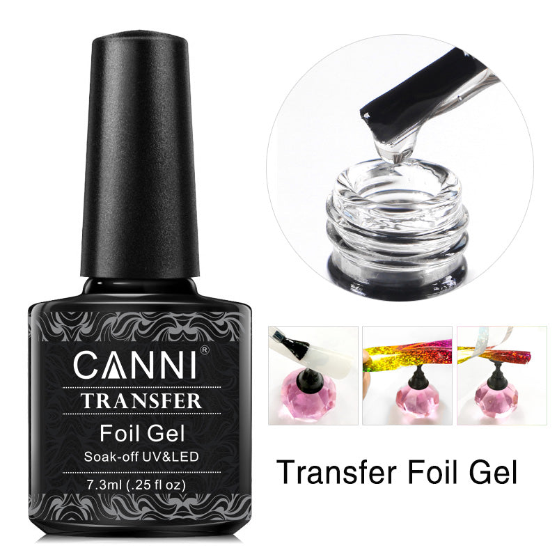 CANNI Transfer Foil Nail Adhesive Gel Glue UV / LED soak off Polish