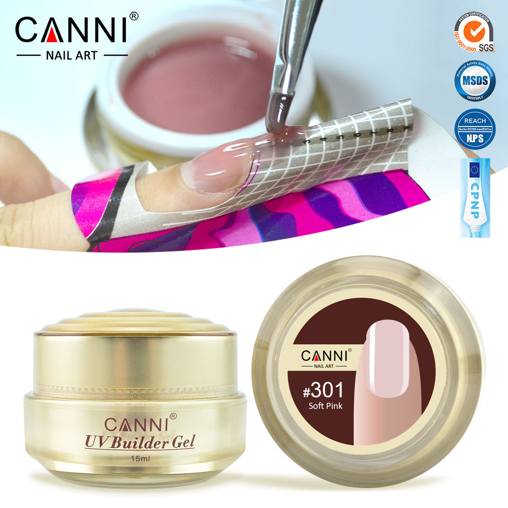 CANNI UV Builder Gel Camouflage Cover Pink Nude White Nails Extension 25 Colours