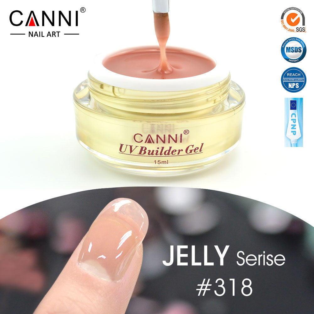 CANNI UV Builder Gel Camouflage Cover Pink Nude White Nails Extension 25 Colours