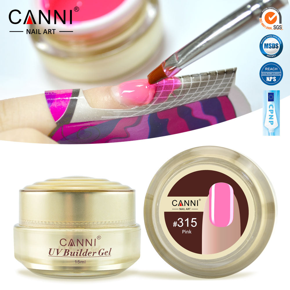 CANNI UV Builder Gel Camouflage Cover Pink Nude White Nails Extension 25 Colours