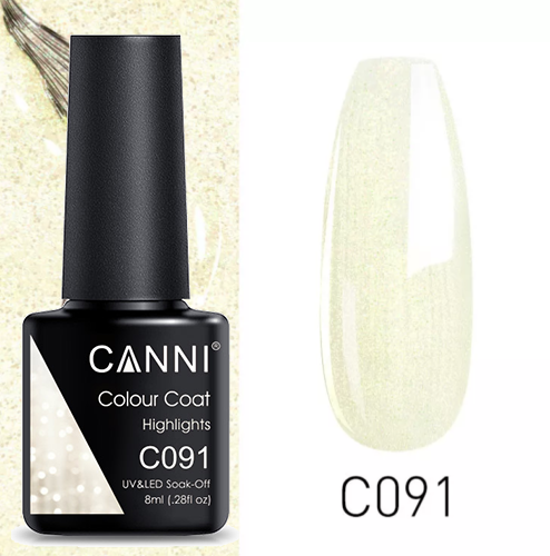 CANNI UV/LED Nail Gel Bundle of 6 bottles - Highlights Series for bold manicures