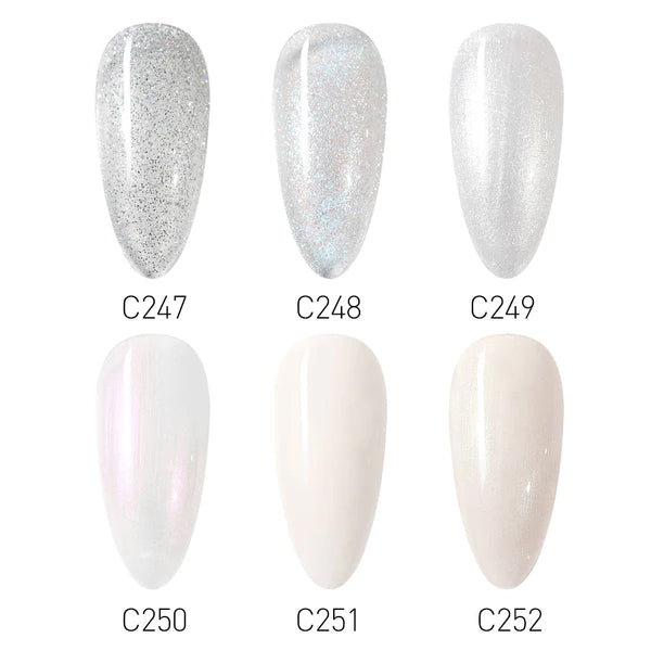 CANNI® White Milky Moonlight Series Nail Gel Polish Varnish Soak Off UV LED - 8ML