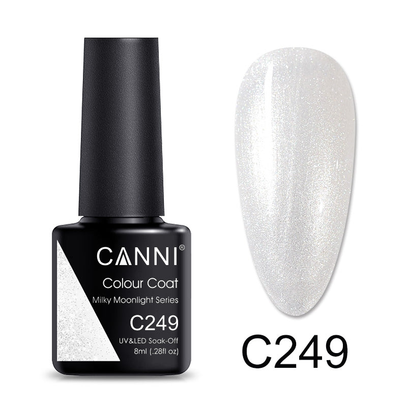 CANNI® White Milky Moonlight Series Nail Gel Polish Varnish Soak Off UV LED - 8ML