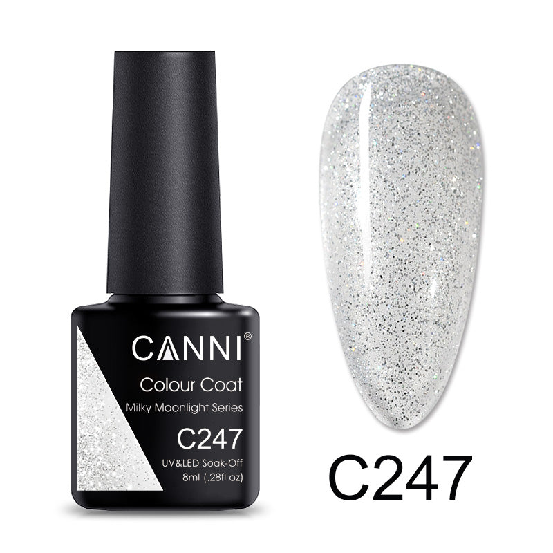 CANNI® White Milky Moonlight Series Nail Gel Polish Varnish Soak Off UV LED - 8ML