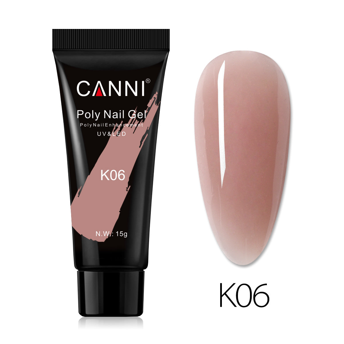 CANNI 15ml Poly Gel UV LED Soak Off Nail Extension Builder Gel False Nails