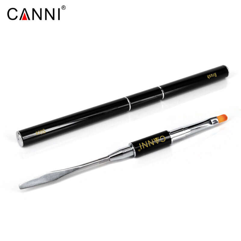 CANNI 2in1 Nail Art Design 2 Side PolyGel Brush Slice Pen For Nail Extension Acrylic Nails