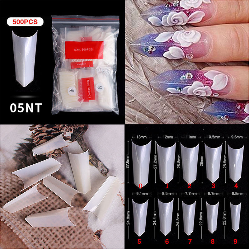 CANNI 500 Pieces Ferrari False Fake Nail Tips