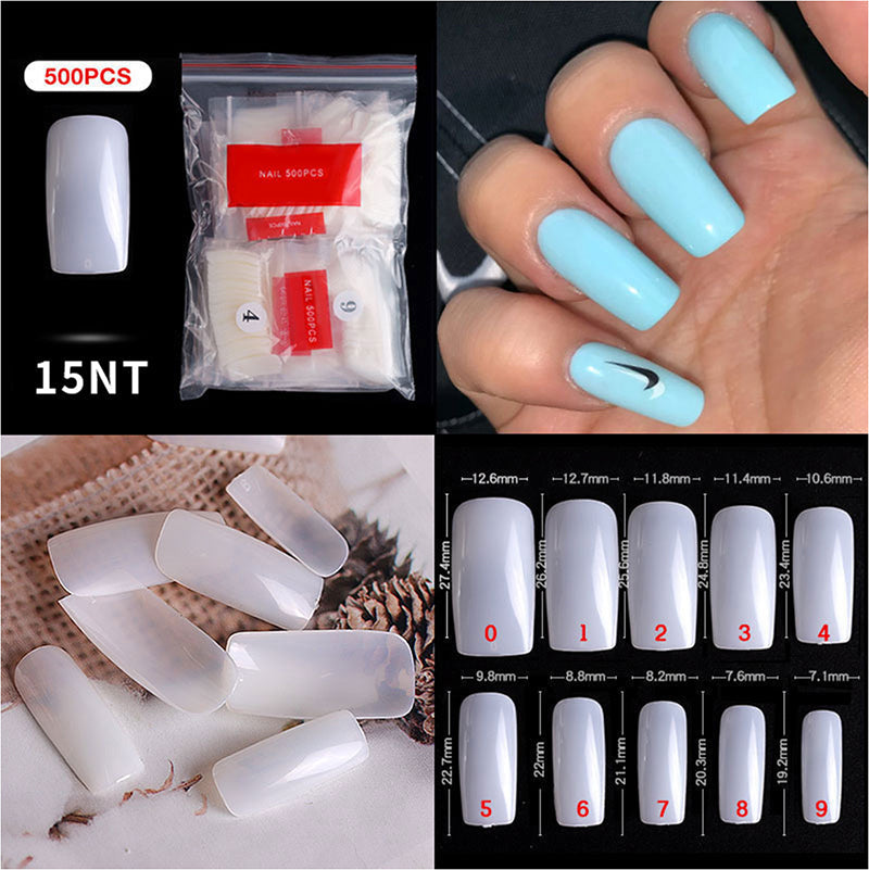CANNI 500-Piece False Nail Tips for Durable Nail Art