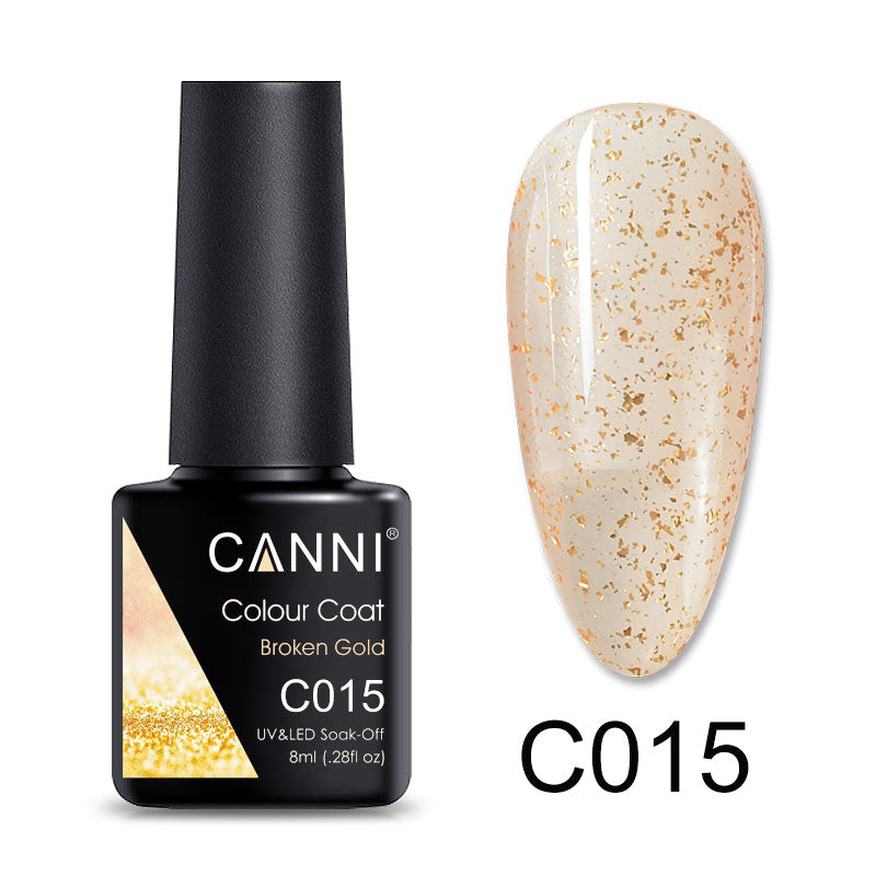 CANNI Broken Gold Series UV Nail Gel Varnish - 8ml