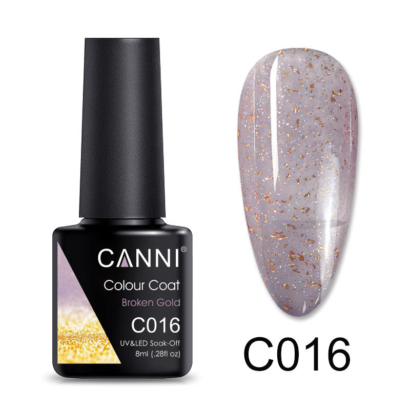 CANNI Broken Gold Series UV Nail Gel Varnish - 8ml