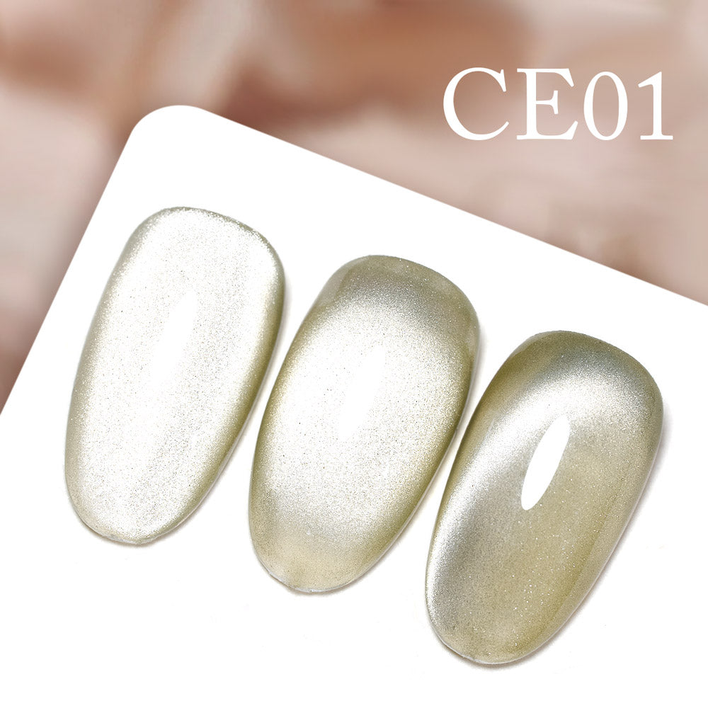 CANNI Crystal Galaxy Cat Eye Soak Off Nail Art Gel Paint - 5ml Jar