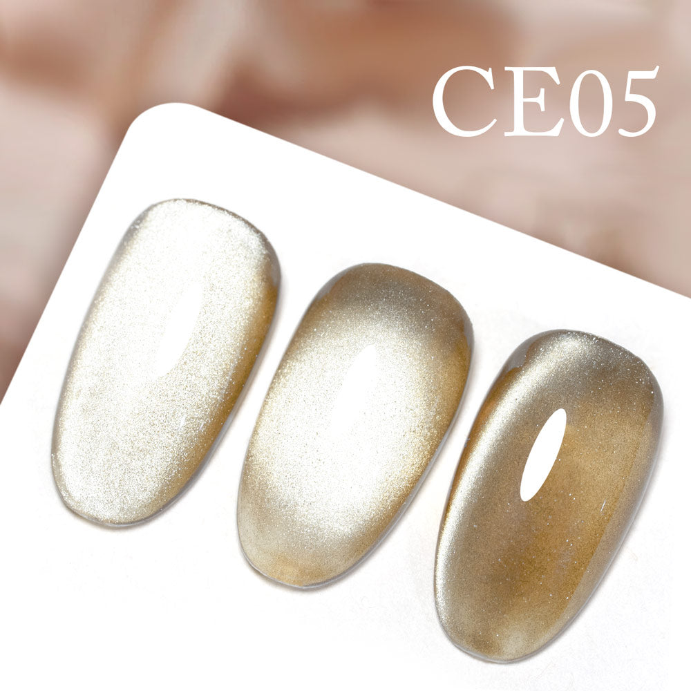 CANNI Crystal Galaxy Cat Eye Soak Off Nail Art Gel Paint - 5ml Jar