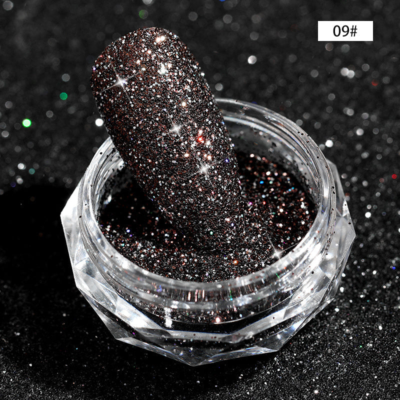 CANNI Diamond Nail Shiny Glitter Powder Decoration Reflected Pigment Dust Box