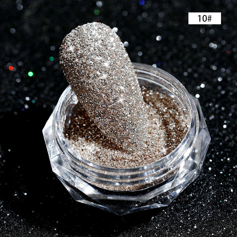 CANNI Diamond Nail Shiny Glitter Powder Decoration Reflected Pigment Dust Box