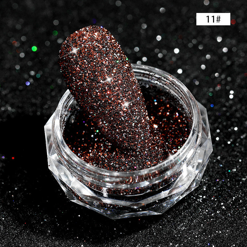 CANNI Diamond Nail Shiny Glitter Powder Decoration Reflected Pigment Dust Box