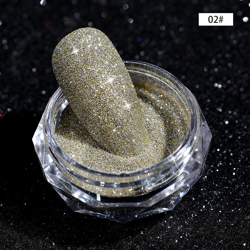 CANNI Diamond Nail Shiny Glitter Powder Decoration Reflected Pigment Dust Box