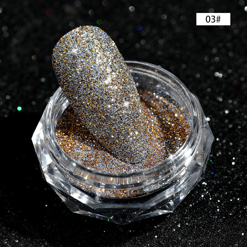 CANNI Diamond Nail Shiny Glitter Powder Decoration Reflected Pigment Dust Box