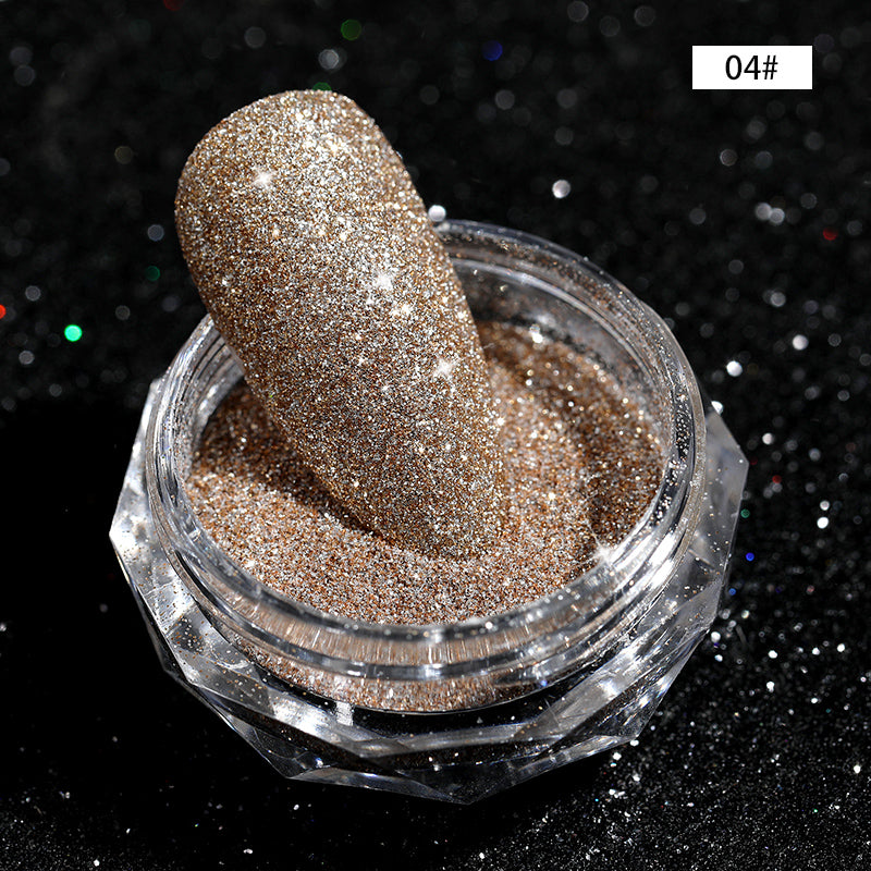 CANNI Diamond Nail Shiny Glitter Powder Decoration Reflected Pigment Dust Box