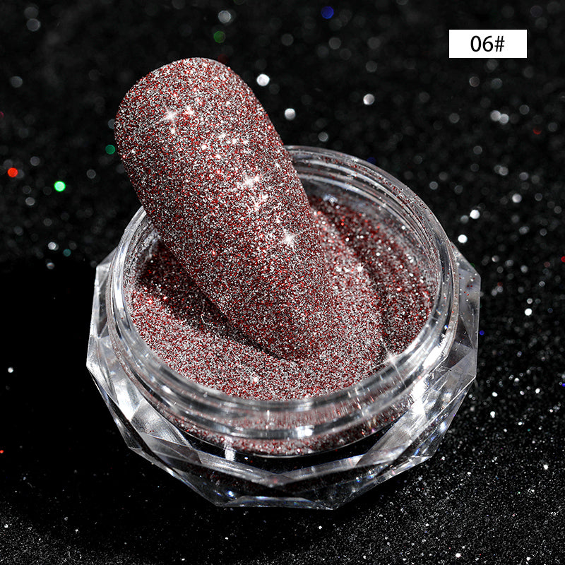 CANNI Diamond Nail Shiny Glitter Powder Decoration Reflected Pigment Dust Box