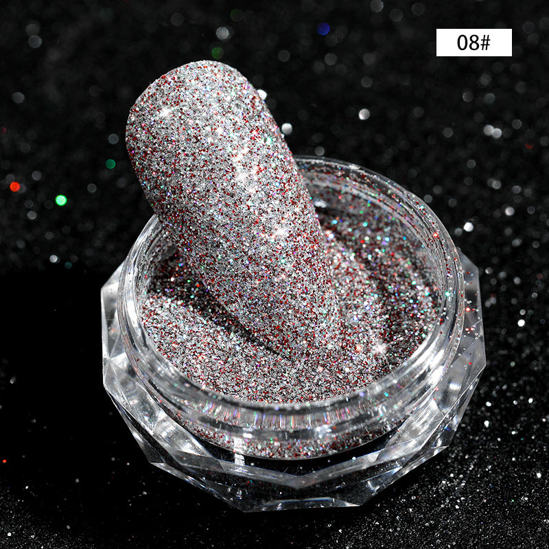 CANNI Diamond Nail Shiny Glitter Powder Decoration Reflected Pigment Dust Box