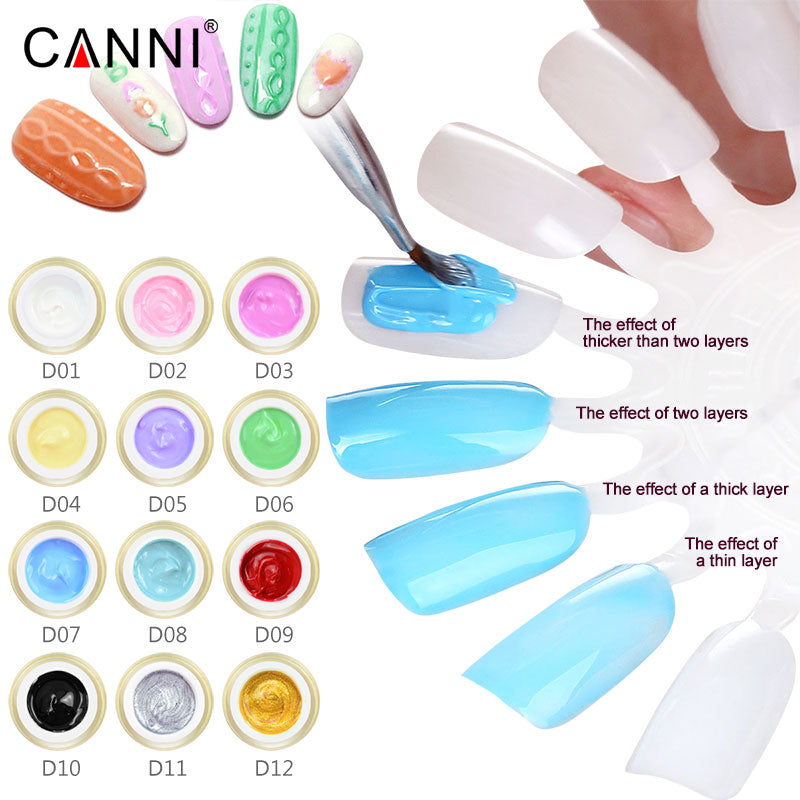 CANNI Emboss Gel 8ml Nail Art Painting Sculpture