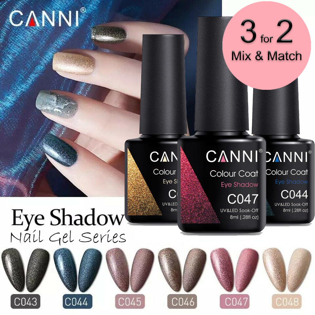 CANNI Eye Shadow Series UV Nail Gel Polish - 8ml