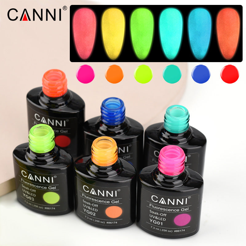 CANNI Fluorescence UV LED Soak Off Nail Gel Polish Series