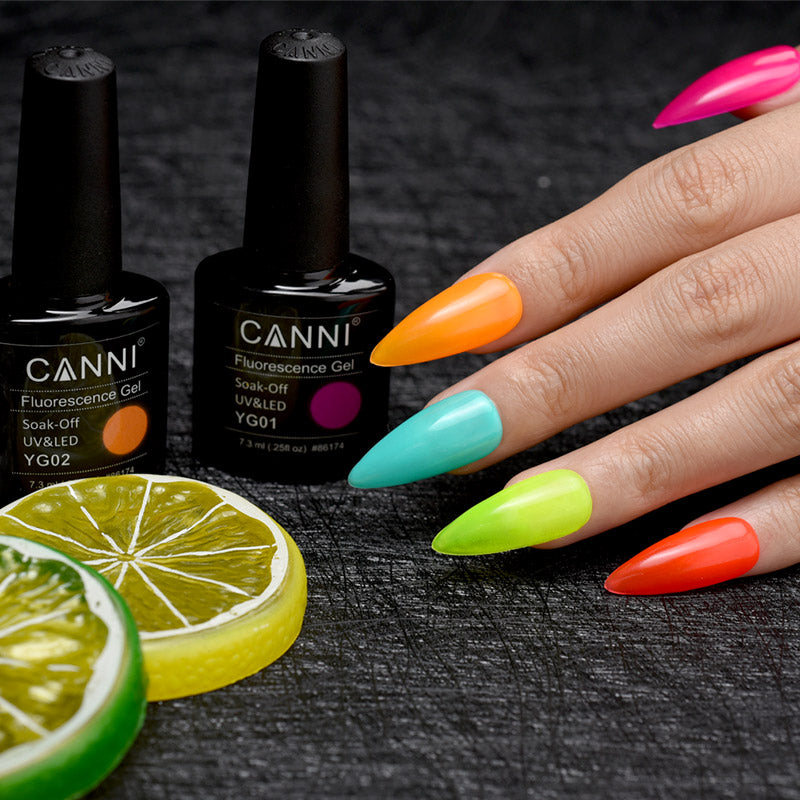 CANNI Fluorescence UV LED Soak Off Nail Gel Polish Series