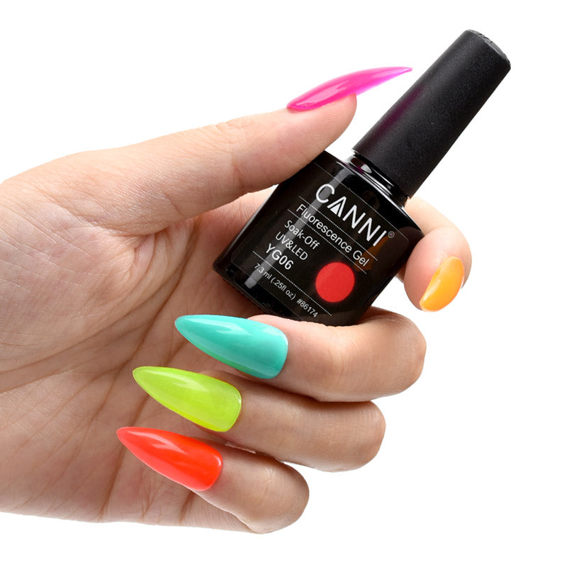 CANNI Fluorescence UV LED Soak Off Nail Gel Polish Series