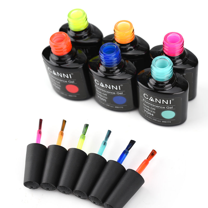 CANNI Fluorescence UV LED Soak Off Nail Gel Polish Series