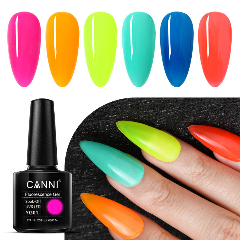 CANNI Fluorescence UV LED Soak Off Nail Gel Polish Series