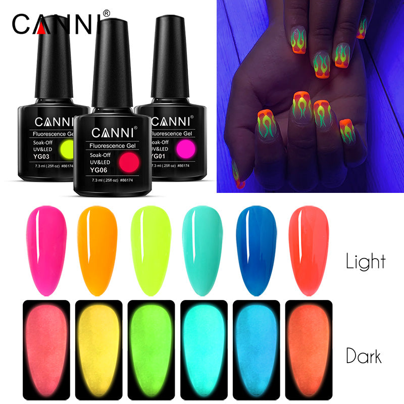 CANNI Fluorescence UV LED Soak Off Nail Gel Polish Series